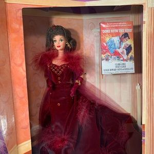 Barbie as Scarlett O'Hara in Red Birthday Party Dress Doll 1994 Mattel